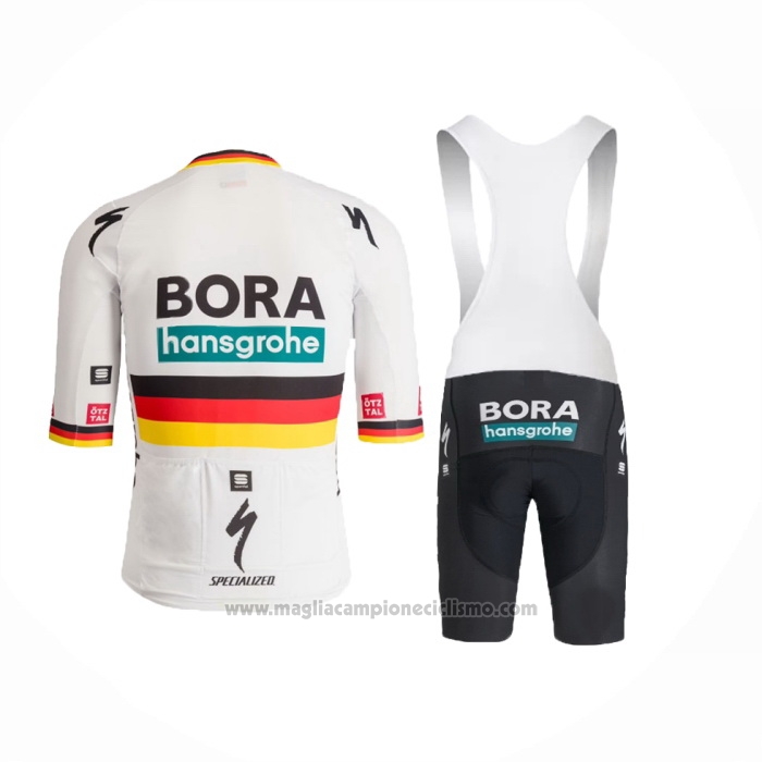 2024 Abbigliamento Ciclismo Bora-Hansgrone Nero Rosso Giallo Manica Corta e Salopette